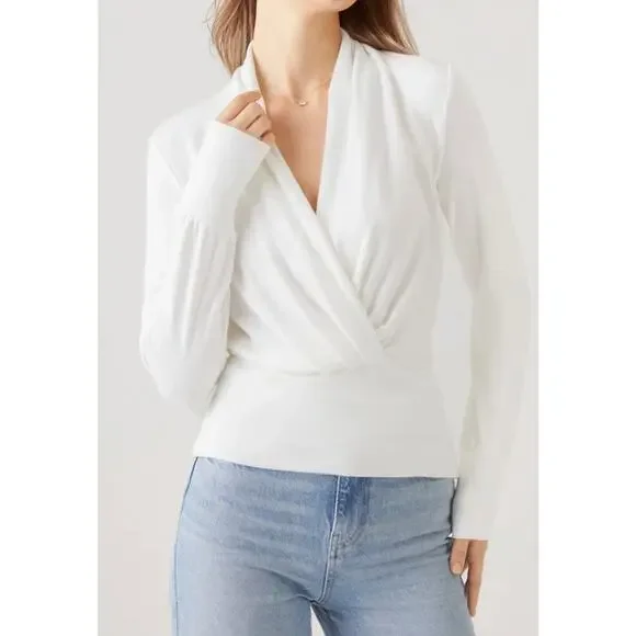 OGL Surplice Tuckable Top NWT SIZE L - Picture 3 of 7